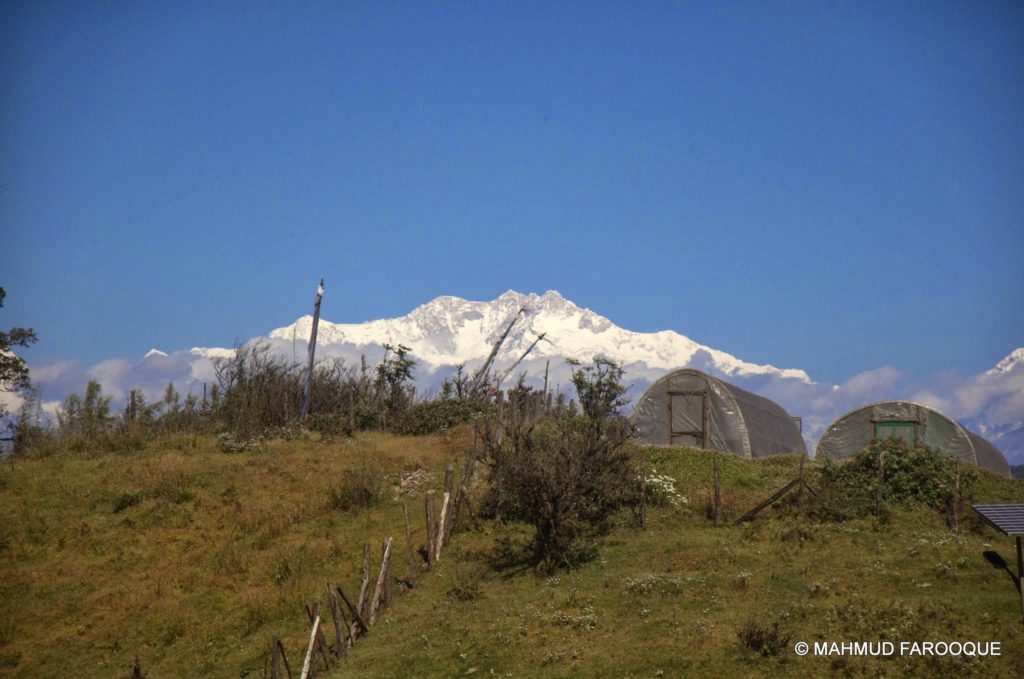 Mt. Kanchenjunga view from Chitrey